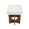 Baxton Studio Theo Japandi Cream Boucle Fabric and Walnut Brown Finished Wood Bench 228-12923-ZORO - alternate 8
